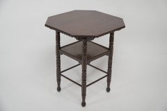 James Plucknett, attributed. Probably for Collier & Plucknett. A Fine Aesthetic Movement Walnut Two-tier Side Table - Thumbnail 6