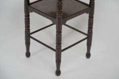 James Plucknett, attributed. Probably for Collier & Plucknett. A Fine Aesthetic Movement Walnut Two-tier Side Table - Thumbnail 8