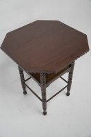 James Plucknett, attributed. Probably for Collier & Plucknett. A Fine Aesthetic Movement Walnut Two-tier Side Table - Thumbnail 16