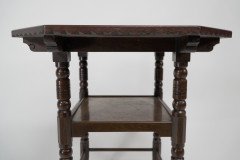James Plucknett, attributed. Probably for Collier & Plucknett. A Fine Aesthetic Movement Walnut Two-tier Side Table - Thumbnail 18