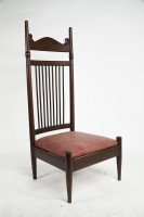 E. W. Godwin, Style of. An Aesthetic Movement Oak High Back Low Seat Chair - Thumbnail 5