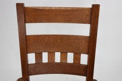 Stickley Brothers (style Of). An American Arts & Crafts Oak Rocking Chair - Thumbnail 9