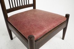 E. W. Godwin, Style of. An Aesthetic Movement Oak High Back Low Seat Chair - Thumbnail 12