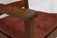 Stickley Brothers (style Of). An American Arts & Crafts Oak Rocking Chair - Thumbnail 13