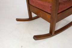 Stickley Brothers, Style of. An American Arts & Crafts Oak Rocking Chair - Thumbnail 16