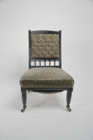 Bruce Talbert for Gillow & Co., Aesthetic Movement Ebonized Nursing Chair - Thumbnail 2