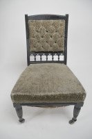 Bruce Talbert for Gillow & Co., Aesthetic Movement Ebonized Nursing Chair - Thumbnail 7