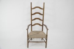 Liberty & Co., Arts & Crafts High Back Rush Seat Armchair - Thumbnail 2