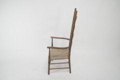 Liberty & Co., Arts & Crafts High Back Rush Seat Armchair - Thumbnail 3