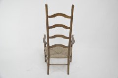 Liberty & Co., Arts & Crafts High Back Rush Seat Armchair - Thumbnail 4