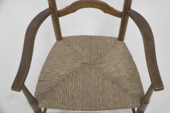 Liberty & Co., Arts & Crafts High Back Rush Seat Armchair - Thumbnail 7
