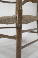 Liberty & Co., Arts & Crafts High Back Rush Seat Armchair - Thumbnail 8