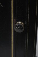 Heal & Son Aesthetic Movement Ebonised & Gilt Bedside Cupboard With Marble Top - Thumbnail 11
