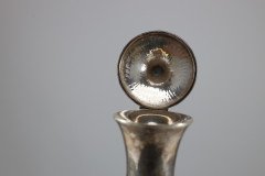Greenwood & Watts. Pair of Gothic Revival Silver Mounted Glass Communion Cruets - Thumbnail 8