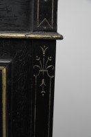 Heal & Son Aesthetic Movement Ebonised & Gilt Bedside Cupboard With Marble Top - Thumbnail 12
