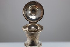 Greenwood & Watts. A Pair of Gothic Revival Silver Mounted Glass Communion Cruets - Thumbnail 9