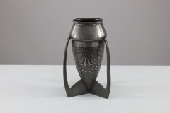 Archibald Knox Liberty & Co., English Pewter 0226 an Embossed Pewter Rocket Vase - Thumbnail 5