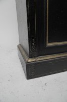 Heal & Son Aesthetic Movement Ebonised & Gilt Bedside Cupboard With Marble Top - Thumbnail 14