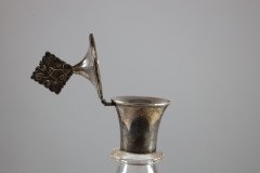 Greenwood & Watts. A Pair of Gothic Revival Silver Mounted Glass Communion Cruets - Thumbnail 10