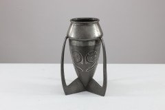 Archibald Knox Liberty & Co., English Pewter 0226 an Embossed Pewter Rocket Vase - Thumbnail 6