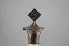 Greenwood & Watts. Pair of Gothic Revival Silver Mounted Glass Communion Cruets - Thumbnail 11