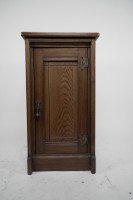 Lamb of Manchester. A Gothic Revival Bedside Cabinet with Carved Floral Details - Thumbnail 2