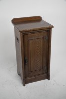 Lamb of Manchester. A Gothic Revival Bedside Cabinet with Carved Floral Details - Thumbnail 3