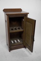 Lamb of Manchester. A Gothic Revival Bedside Cabinet with Carved Floral Details - Thumbnail 5