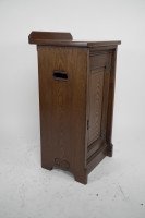 Lamb of Manchester. A Gothic Revival Bedside Cabinet with Carved Floral Details - Thumbnail 6