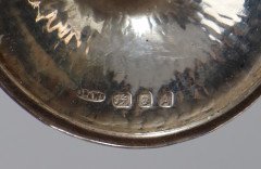 Greenwood & Watts. Pair of Gothic Revival Silver Mounted Glass Communion Cruets - Thumbnail 17