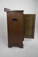 Lamb of Manchester. A Gothic Revival Bedside Cabinet with Carved Floral Details - Thumbnail 7