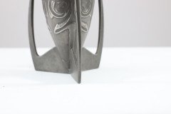 Archibald Knox Liberty & Co., English Pewter 0226 an Embossed Pewter Rocket Vase - Thumbnail 12