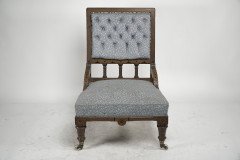 John Pollard Seddon Attributed, probably for C. Seddon a Gothic Revival Nursing Chair - Thumbnail 2