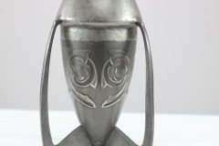 Archibald Knox Liberty & Co., English Pewter 0226 an Embossed Pewter Rocket Vase - Thumbnail 13