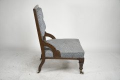 John Pollard Seddon Attributed, probably for C. Seddon a Gothic Revival Nursing Chair - Thumbnail 4