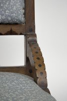 John Pollard Seddon Attributed, probably for C. Seddon a Gothic Revival Nursing Chair - Thumbnail 7