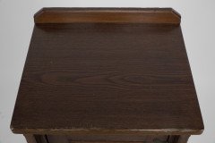 Lamb of Manchester. A Gothic Revival Bedside Cabinet with Carved Floral Details - Thumbnail 16