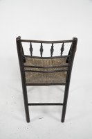 William Morris, an Arts & Crafts Ebonised Rush Seat Sussex Armchair - Thumbnail 11