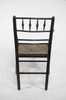 William Morris, an Arts & Crafts Ebonised Rush Seat Sussex Armchair - Thumbnail 12