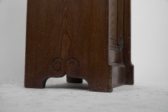 Lamb of Manchester. A Gothic Revival Bedside Cabinet with Carved Floral Details - Thumbnail 20