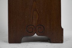 Lamb of Manchester. A Gothic Revival Bedside Cabinet with Carved Floral Details - Thumbnail 21