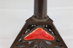 C. F. A. Voysey Attributed, an Arts & Crafts Copper & Enamel Candlestick by Richard Rathbone - Thumbnail 13