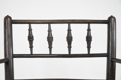 William Morris, an Arts & Crafts Ebonised Rush Seat Sussex Armchair - Thumbnail 17