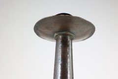 C. F. A. Voysey Attributed, Arts & Crafts Copper & Enamel Candlestick by Richard Rathbone - Thumbnail 9