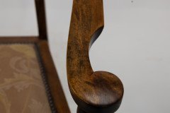 J. S. Henry Arts & Craft Walnut Armchair with Period Stylised Floral Fabric - Thumbnail 19