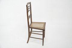 Shapland & Petter. An Arts & Crafts Inlaid Oak Side Chair with a Pierced Heart - Thumbnail 7