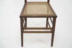 Shapland & Petter. An Arts & Crafts Inlaid Oak Side Chair with a Pierced Heart - Thumbnail 10