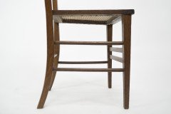 Shapland & Petter. An Arts & Crafts Inlaid Oak Side Chair with a Pierced Heart - Thumbnail 14