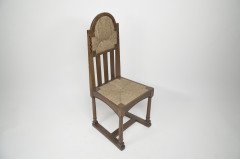 George Walton, attributed. Pair of Arts & Crafts Chairs with Bold Chequer Inlays - Thumbnail 4