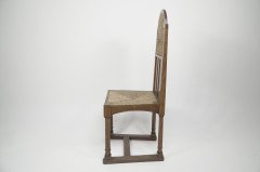 George Walton, attributed. Pair of Arts & Crafts Chairs with Bold Chequer Inlays - Thumbnail 7